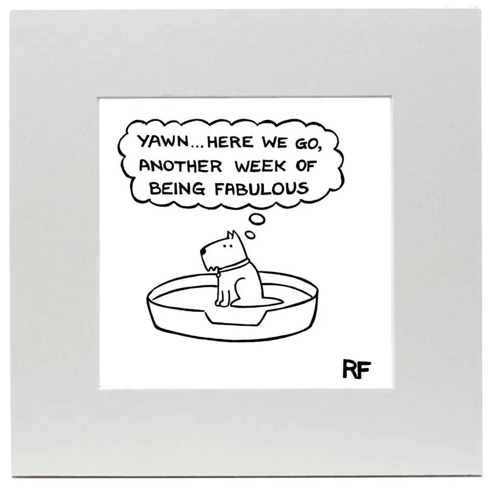 Off the Leash Being Fabulous Art Print Bild 1