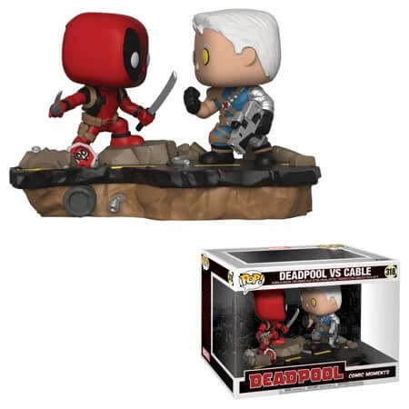 Deadpool Comic Moments Deadpool vs Cable Pop! Vinyl Figure 2-Pack Bild 1