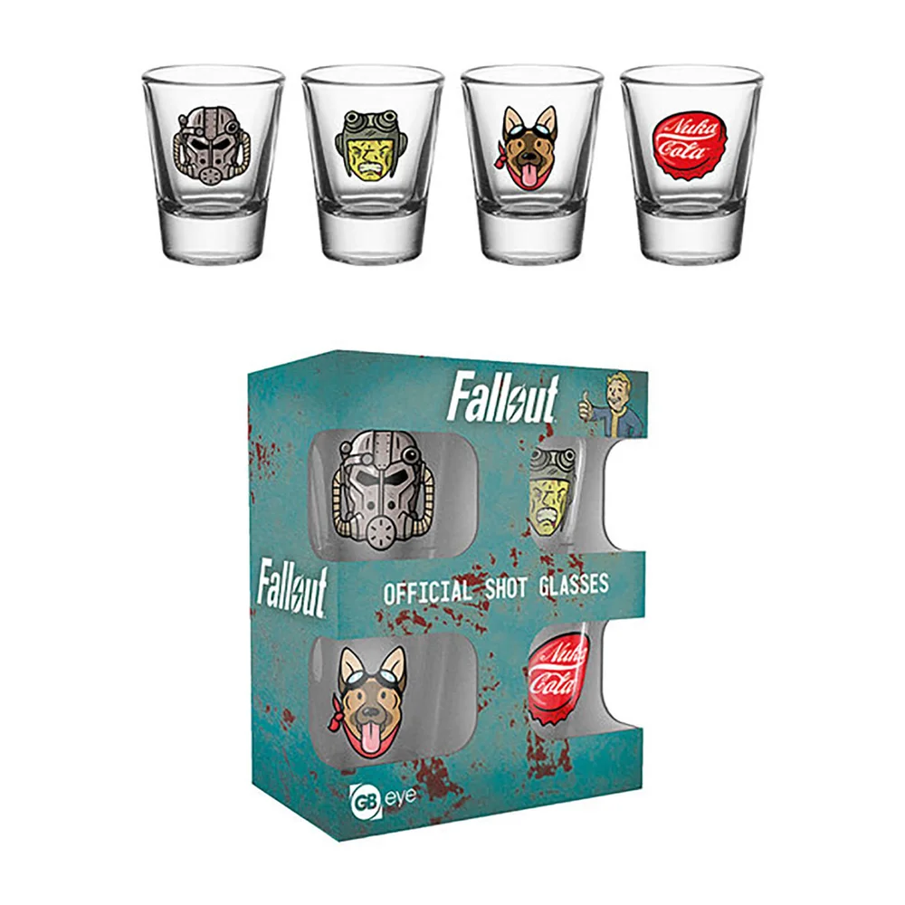 Fallout 4 Icons Shot Glasses Bild 1