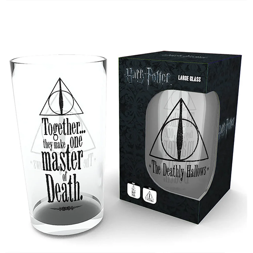 Harry Potter Deathly Hallows Large Glasses 16oz Bild 1
