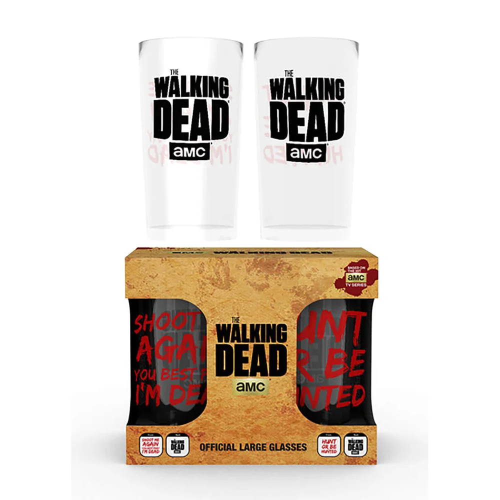 The Walking Dead Type Large Glasses Twin Pack Bild 1