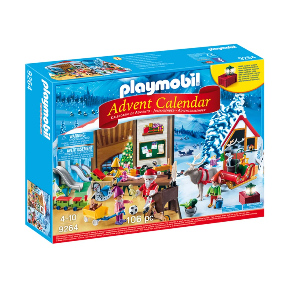Playmobil Adventskalender 'Werkstatt des Weihnachtsmanns' mit elektronischer Laterne (9264) Bild 1