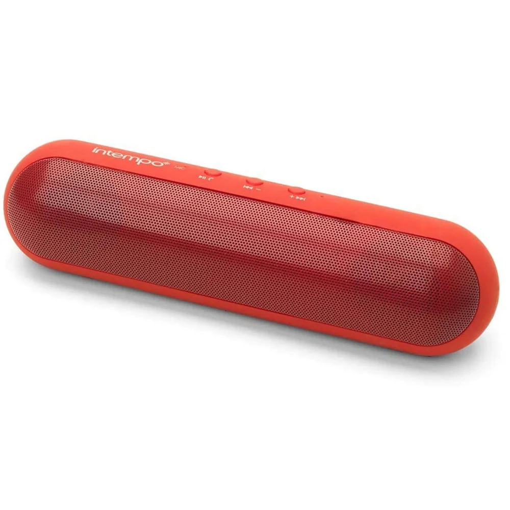 Intempo Capsule Wireless Bluetooth Speaker - Red Bild 1