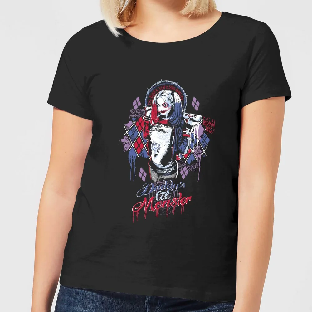 DC Comics Suicide Squad Daddys Lil Monster Frauen T-Shirt - Schwarz - S Bild 1