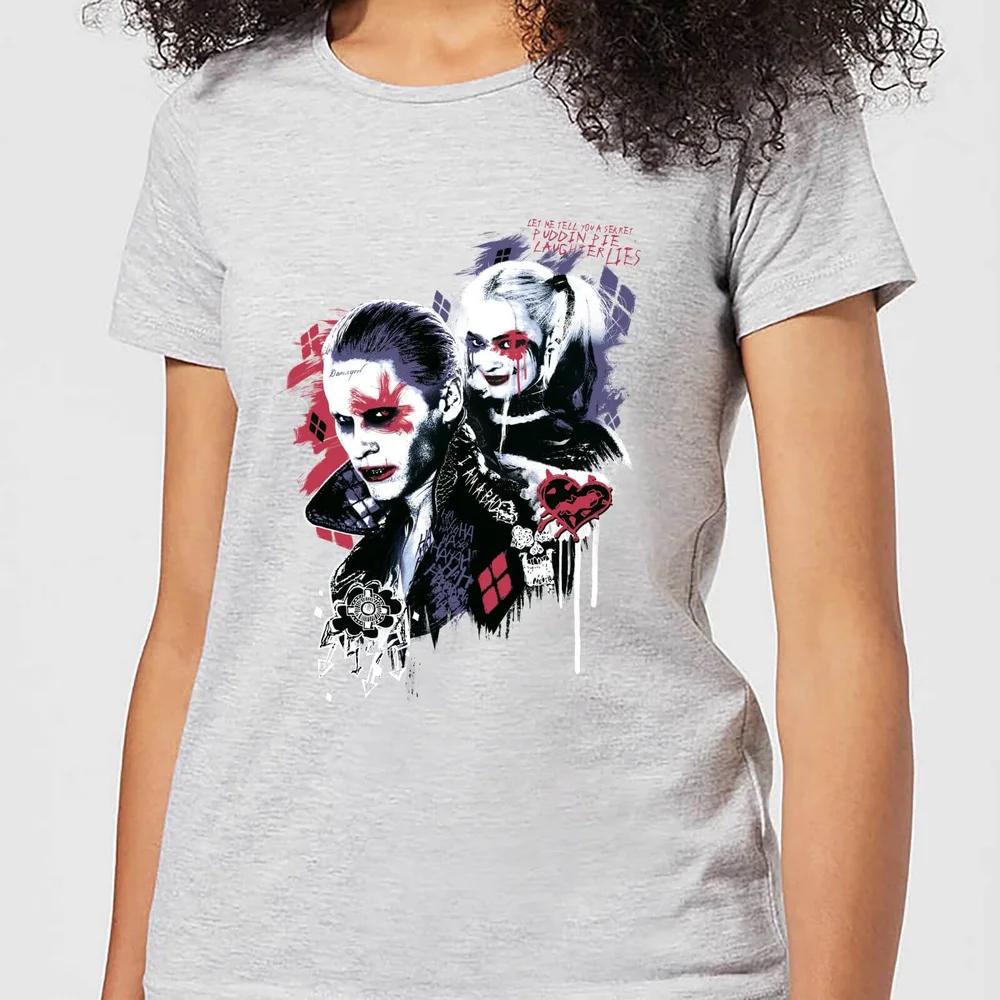 DC Comics Suicide Squad Harleys Puddin Frauen T-Shirt - Grau - S Bild 1