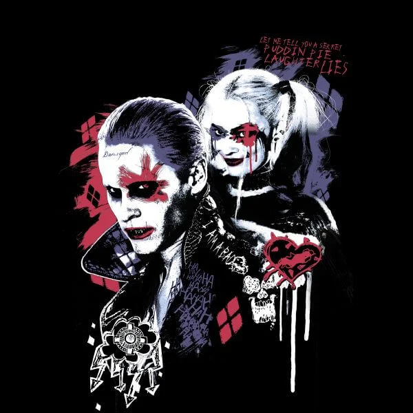 DC Comics Suicide Squad Harleys Puddin Frauen T-Shirt - Schwarz