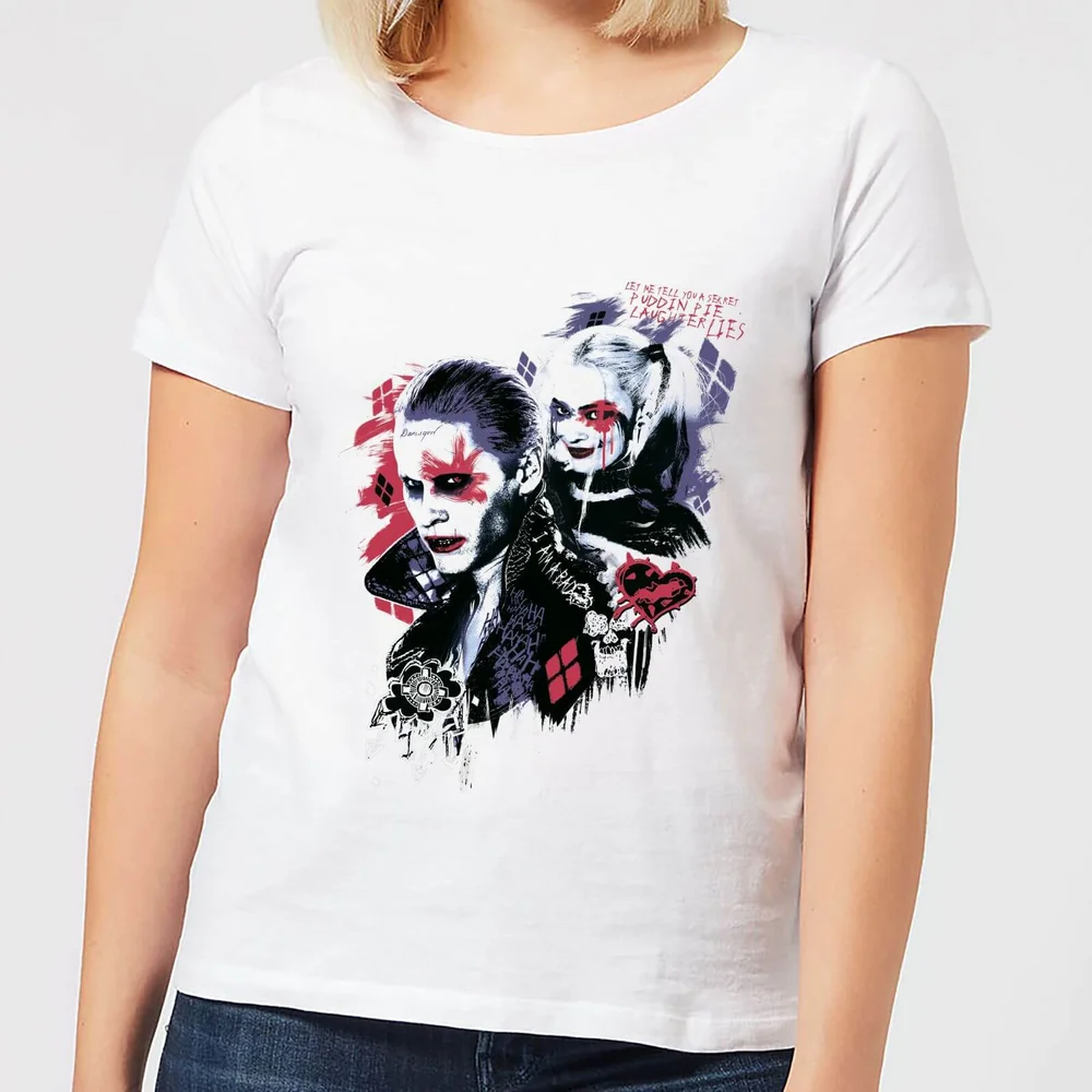 DC Comics Suicide Squad Harleys Puddin Frauen T-Shirt - Weiß - S Bild 1