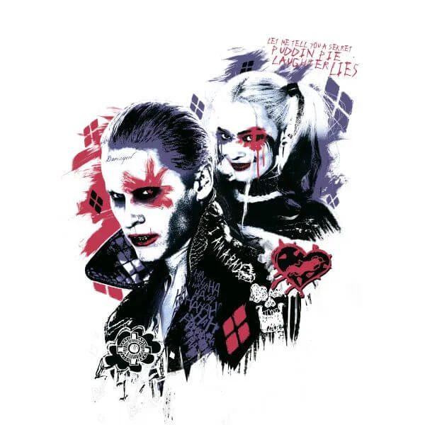 DC Comics Suicide Squad Harleys Puddin Frauen T-Shirt - Weiß