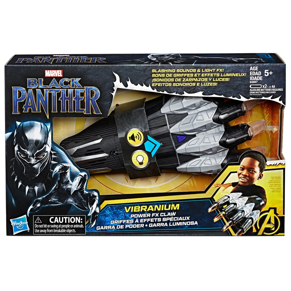 Hasbro Marvel Black Panther Vibranium Power FX Claw with Sounds Bild 1