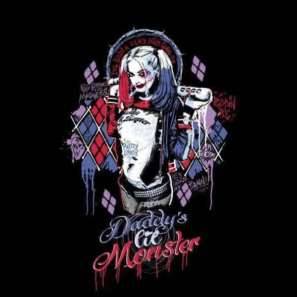 DC Comics Suicide Squad Daddys Lil Monster Pullover - Schwarz