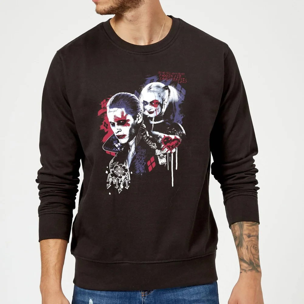 DC Comics Suicide Squad Harleys Puddin Pullover - Schwarz - S Bild 1