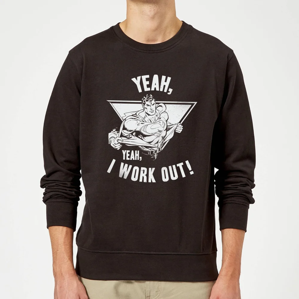 DC Comics Superman I Work Out Pullover - Schwarz - S Bild 1