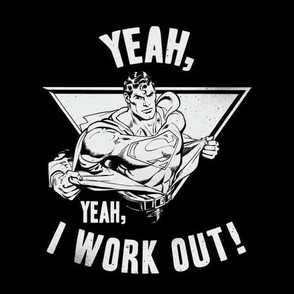 DC Comics Superman I Work Out Pullover - Schwarz