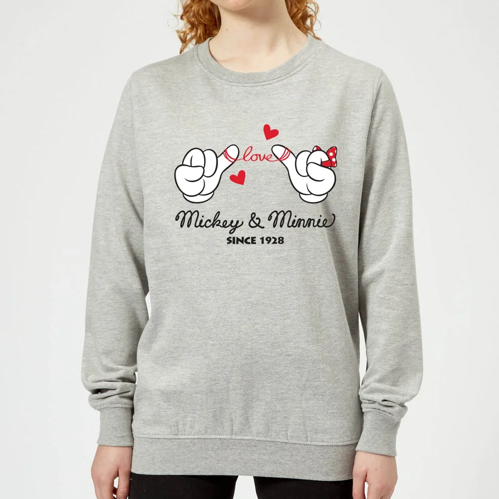 Disney Mickey Mouse Love Hands Frauen Pullover - Grau - 3XL Bild 1