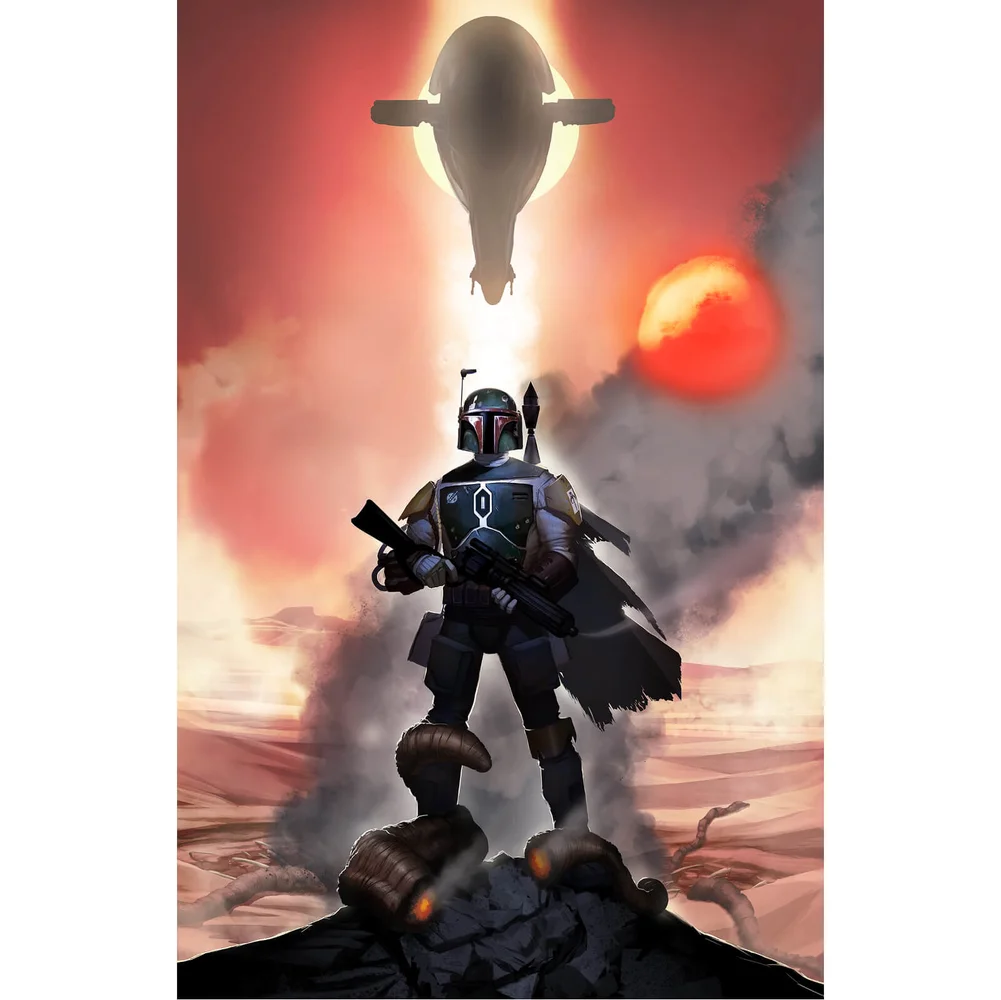 Star Wars: Die Rückkehr der Jedi Ritter "Mandalorian Mettle" Lithographie von Jeremy Saliba (39,4 cm x 61 cm) Zavvi Exklusiv Bild 1