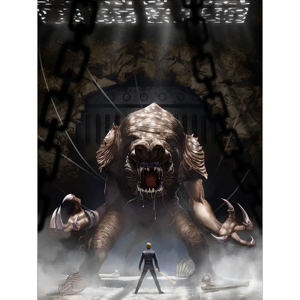 Star Wars: Die Rückkehr Der Jedi Ritter "Rancor's Wrath" Lithographie Druck Von Jeremy Saliba (46 cm x 61 cm) Zavvi UK Exklusiv Bild 1
