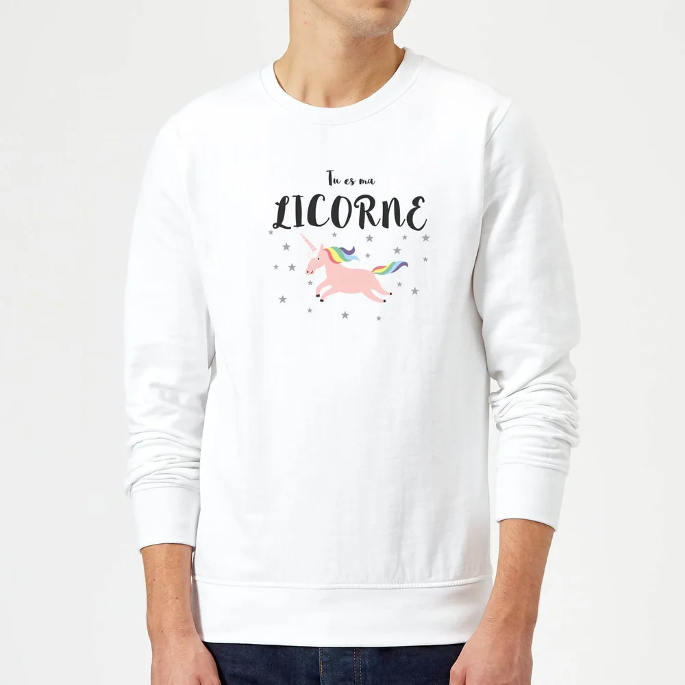 Tu Es Ma Licorne Pullover - Weiß - S - Weiß Bild 1