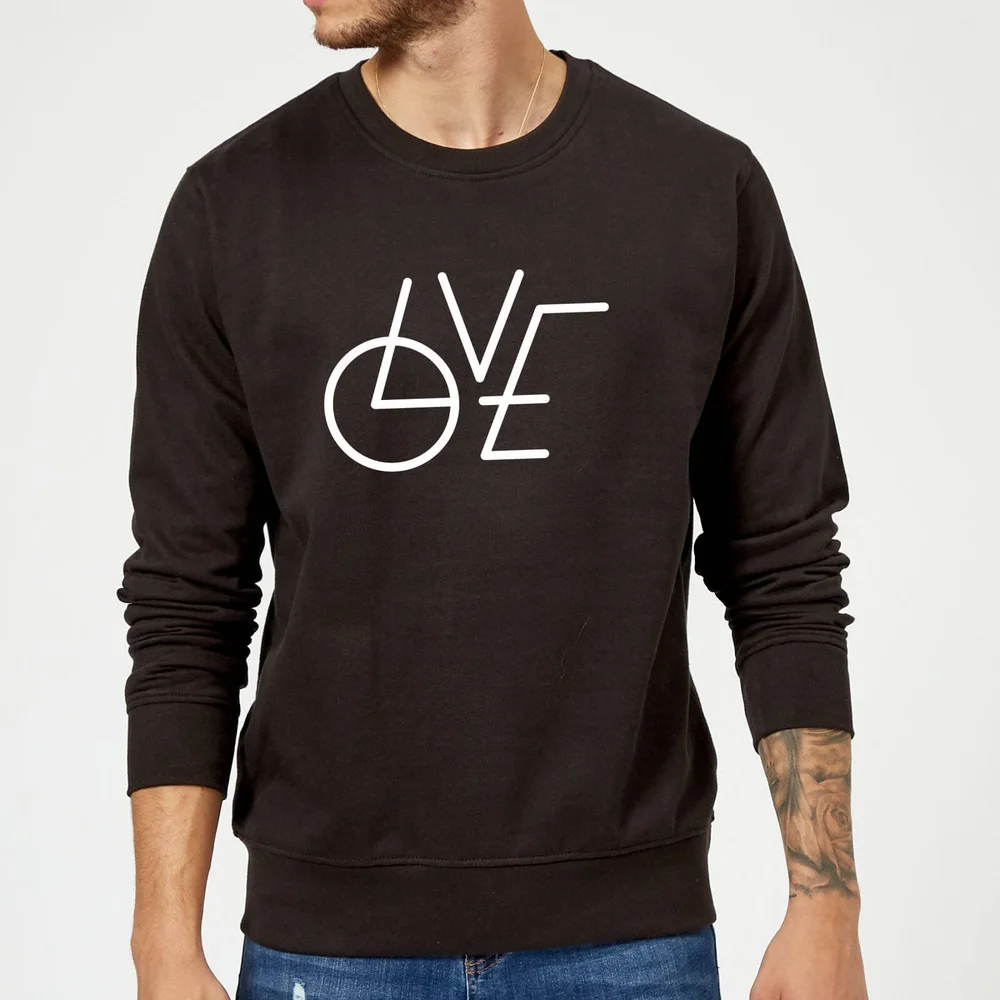 LOVE Modern Pullover - Schwarz - S - Schwarz Bild 1