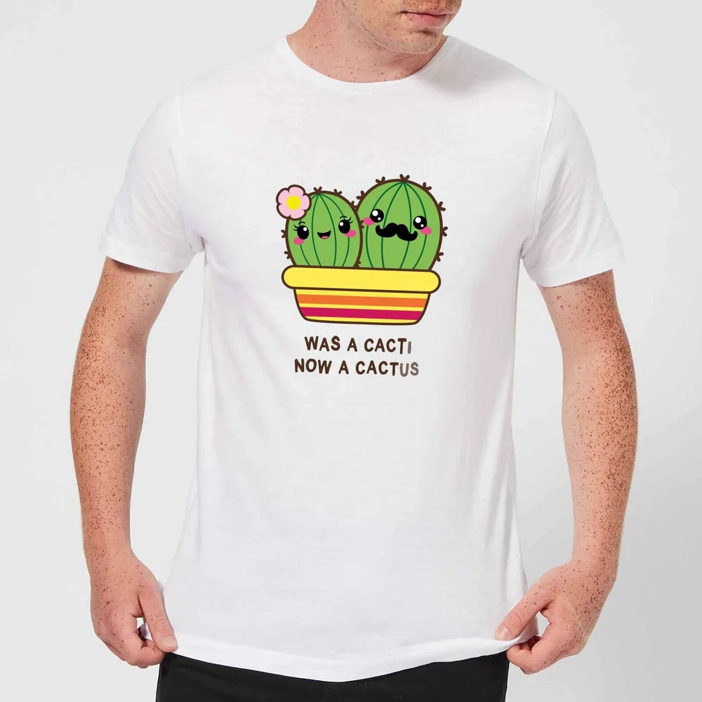 Was A Cacti, Now A Cactus T-Shirt - White - S - Weiß Bild 1