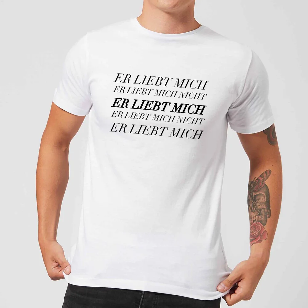Er Liebt Mich T-Shirt - White - S - Weiß Bild 1