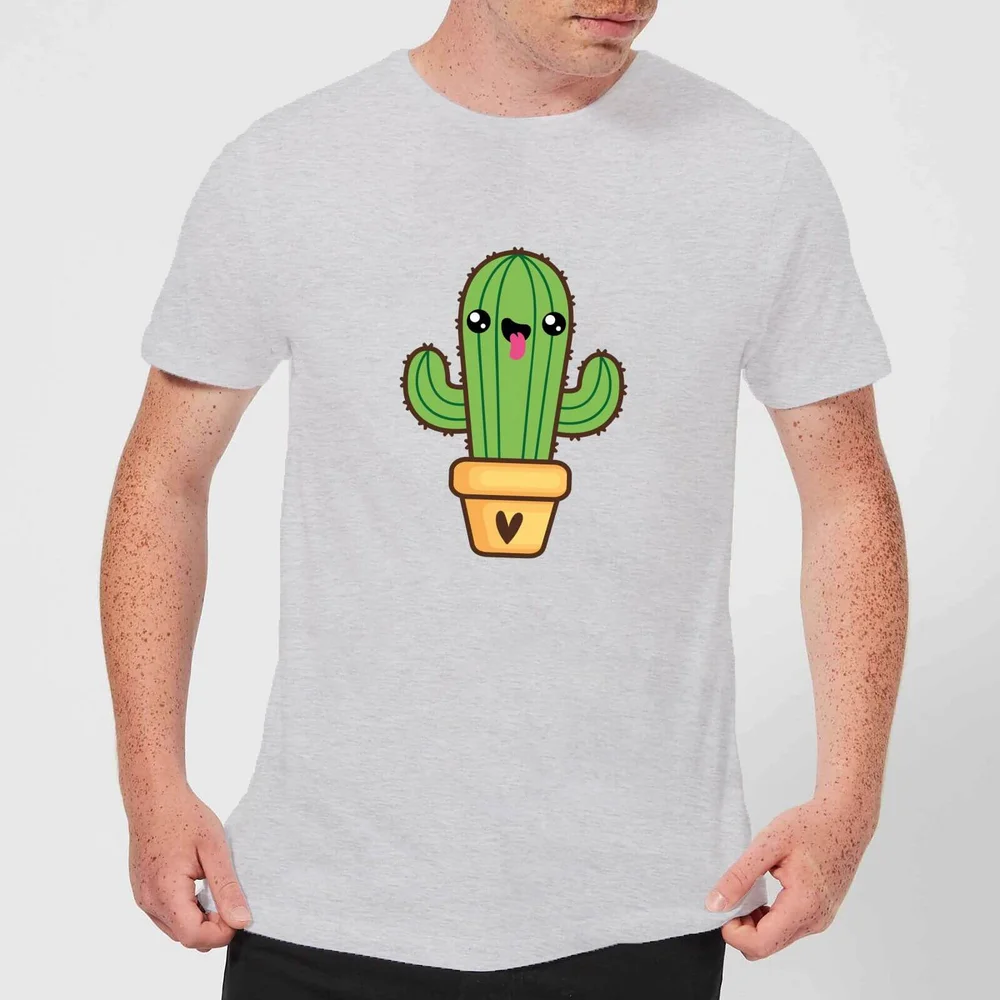 Cactus Love T-Shirt - Grey - S - Grau Bild 1