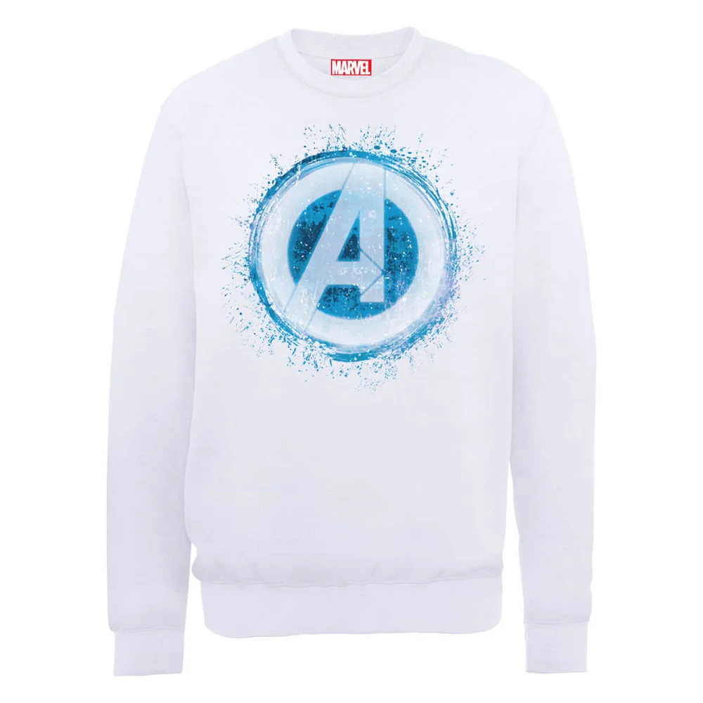 Marvel Avengers Assemble Glowing Logo Sweatshirt - White - S Bild 1