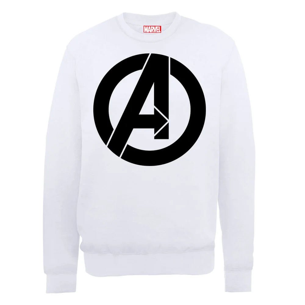 Marvel Avengers Assemble Simple Logo Sweatshirt - White - S Bild 1