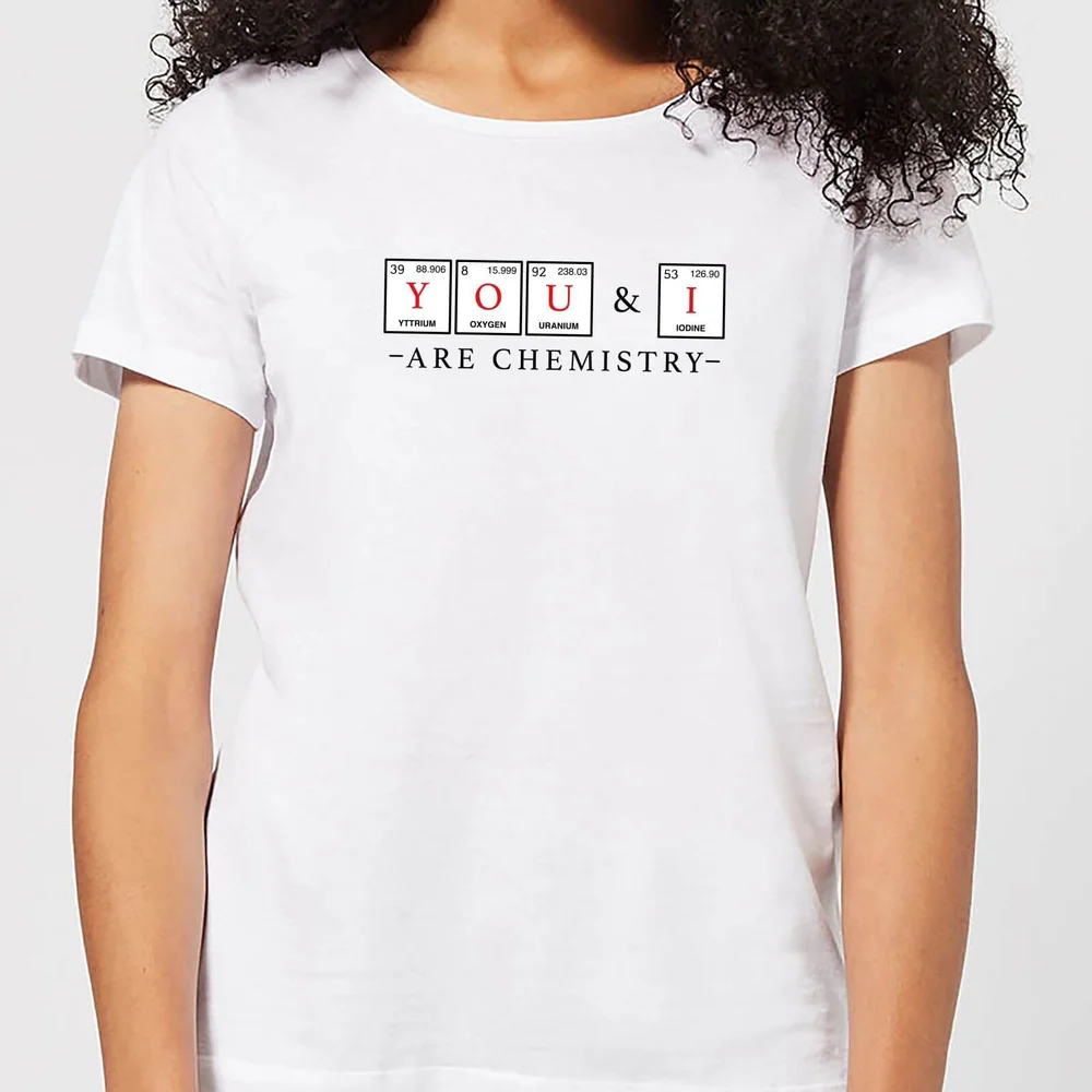 YOU & I Are Chemistry Women's T-Shirt - White - S - Weiß Bild 1