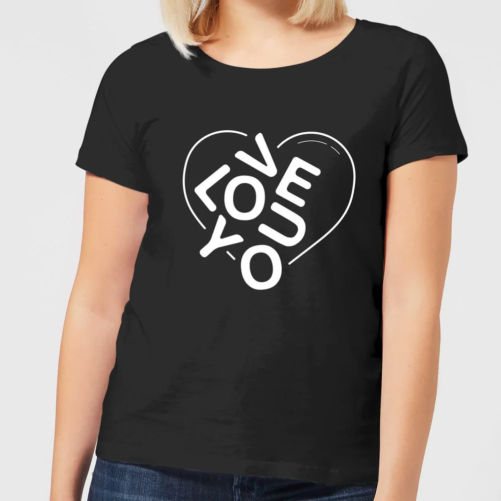 Love You Jumble Women's T-Shirt - Black - 3XL Bild 1