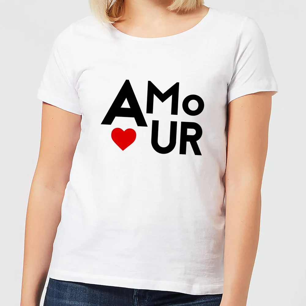Amour Block Women's T-Shirt - White - S - Weiß Bild 1