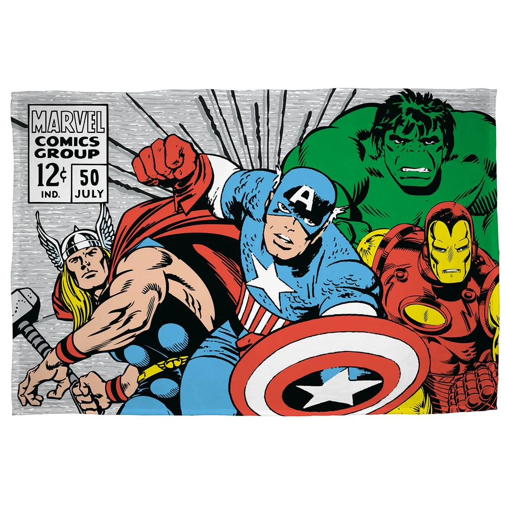 Marvel Comics Retro Polar Fleece Blanket Bild 1
