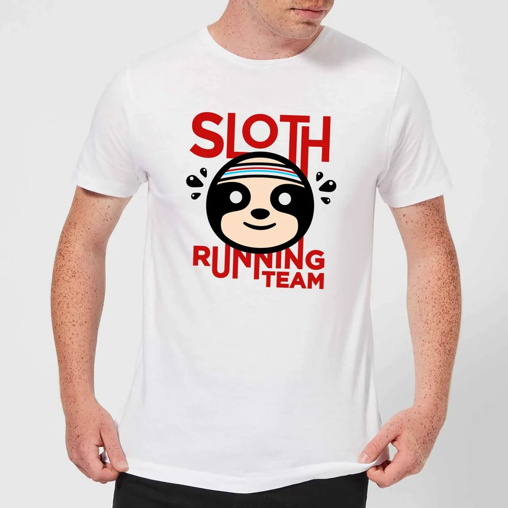 Sloth Running Team T-Shirt - White - S - Weiß Bild 1