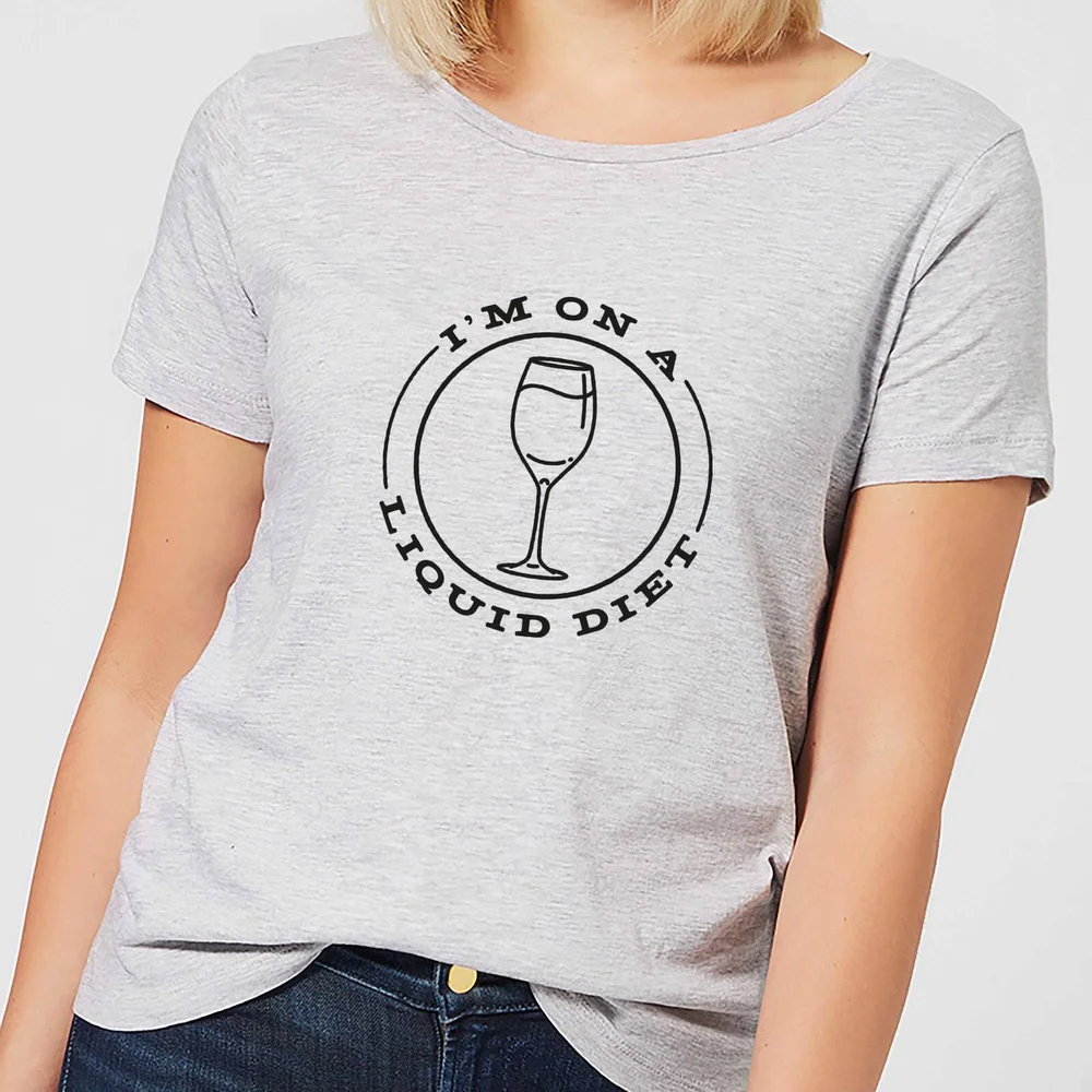 Liquid Diet Wine Women's T-Shirt - Grey - S - Grau Bild 1