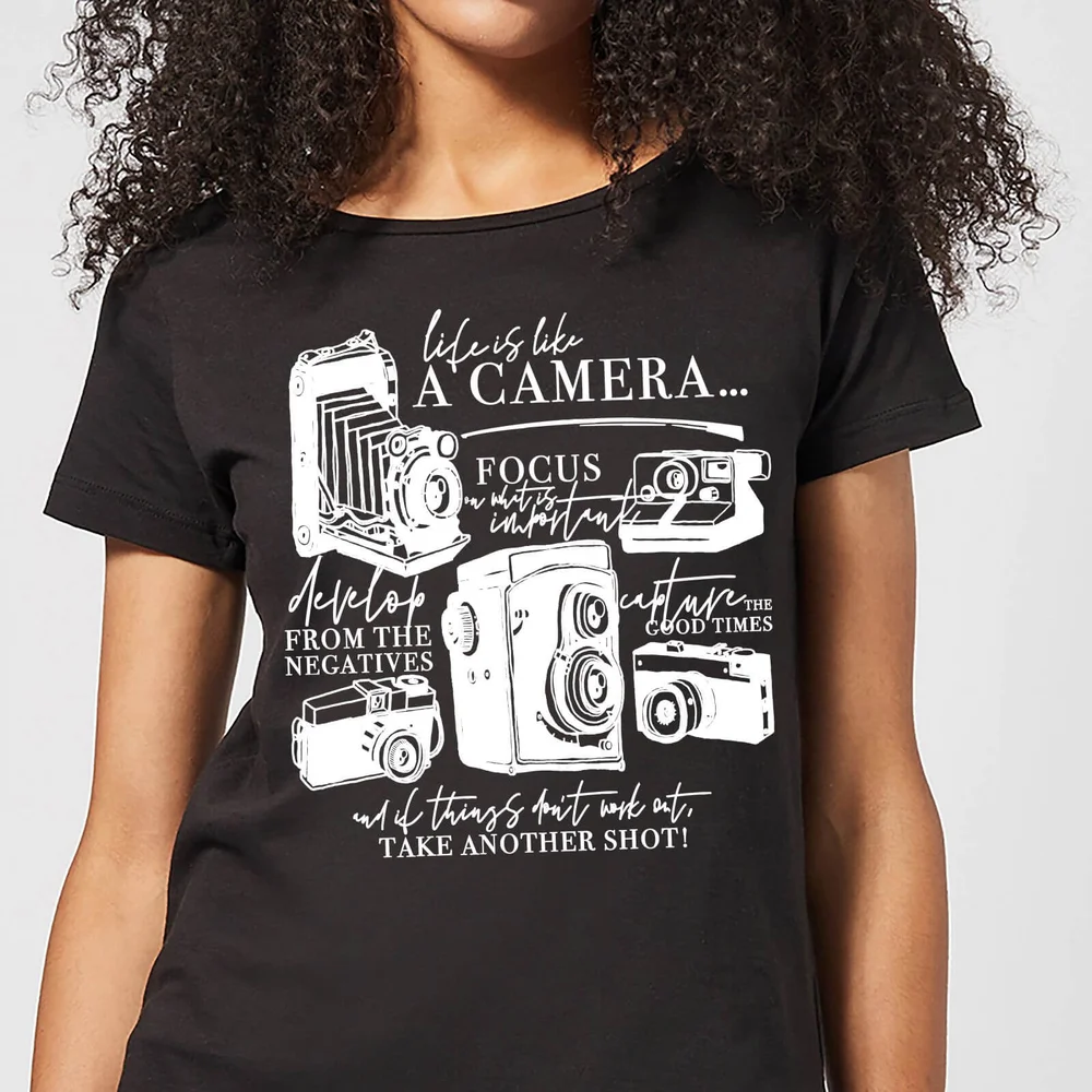 Life Is Like A Camera Women's T-Shirt - Black - 3XL Bild 1