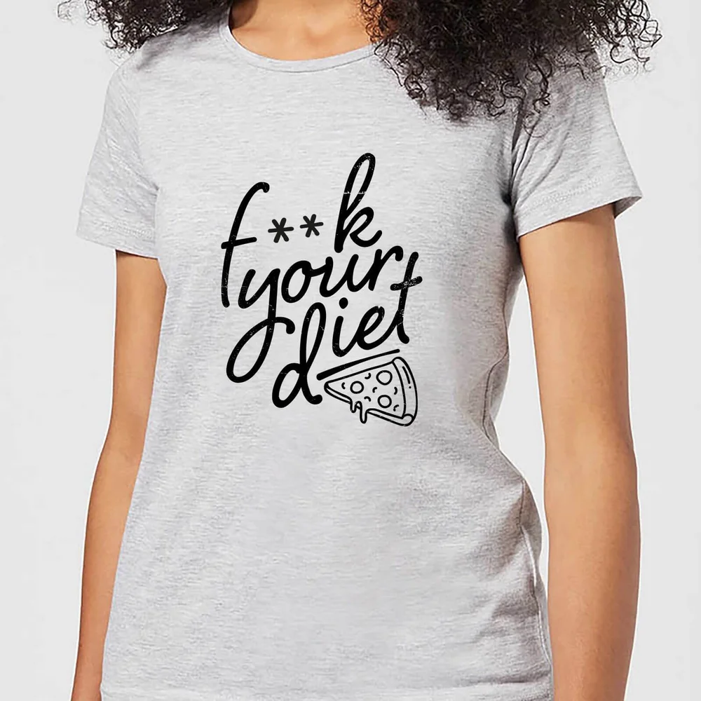 F**k Your Diet Women's T-Shirt - Grey - S - Grau Bild 1