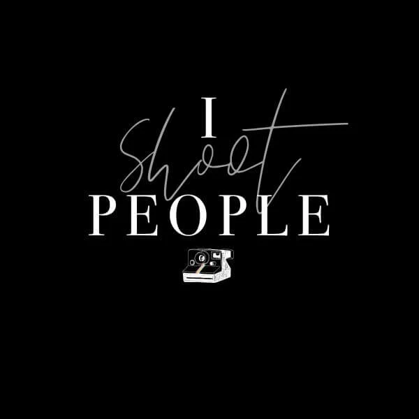 I Shoot People Women's T-Shirt - Black