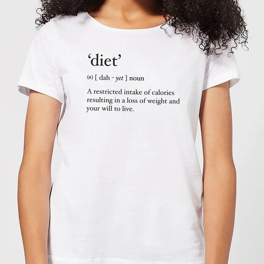 Dictionary Diet Women's T-Shirt - White - S - Weiß Bild 1