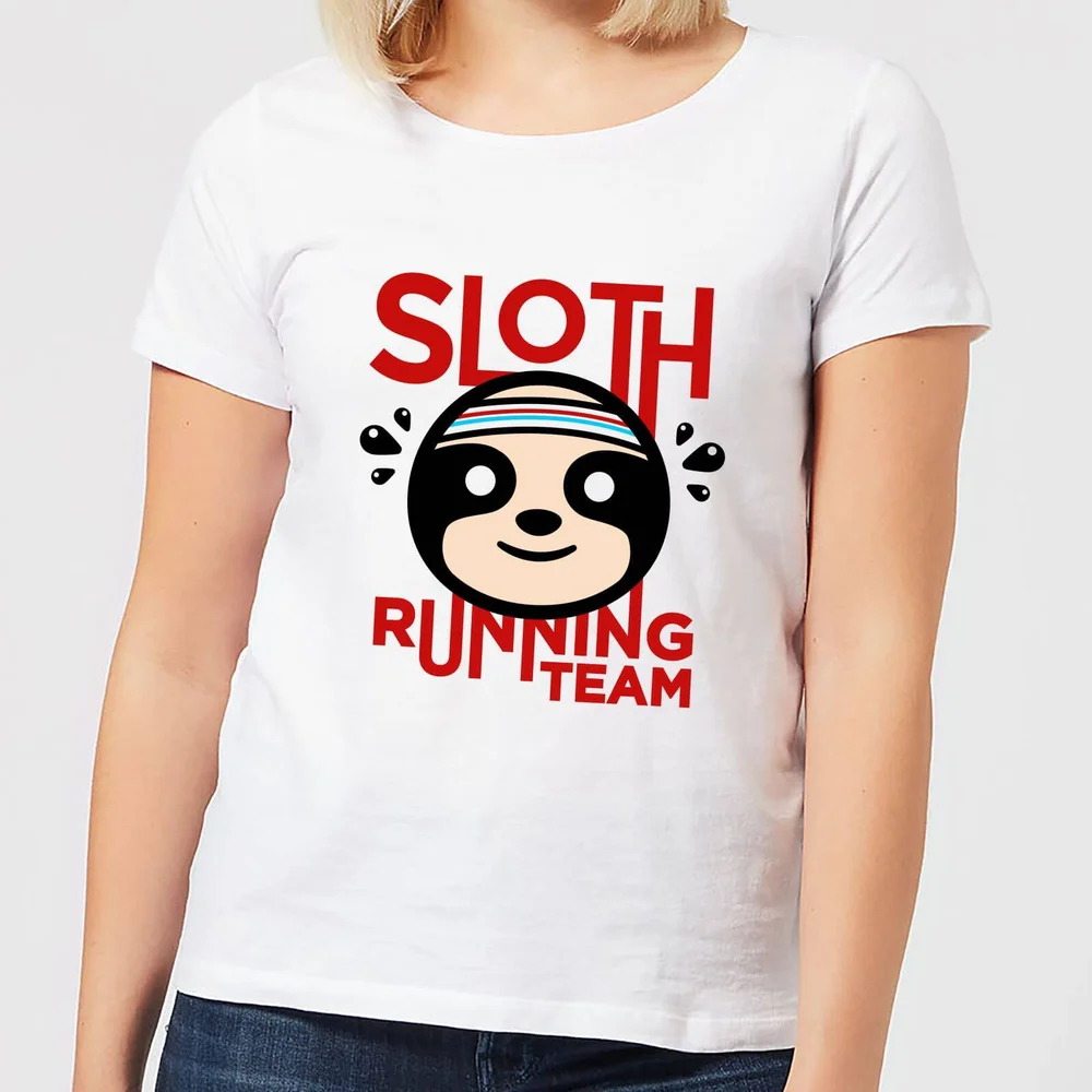 Sloth Running Team Women's T-Shirt - White - S - Weiß Bild 1