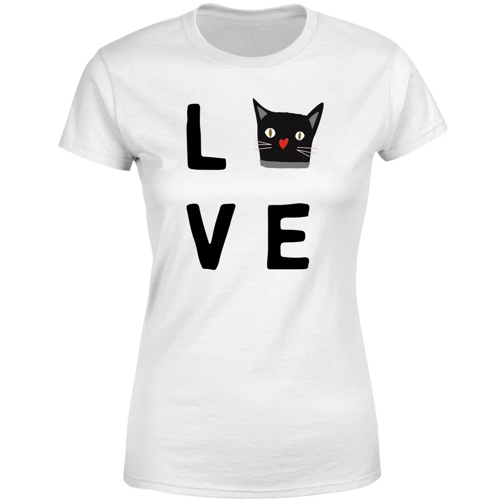 Cat Love Women's T-Shirt - White - S - Weiß Bild 1