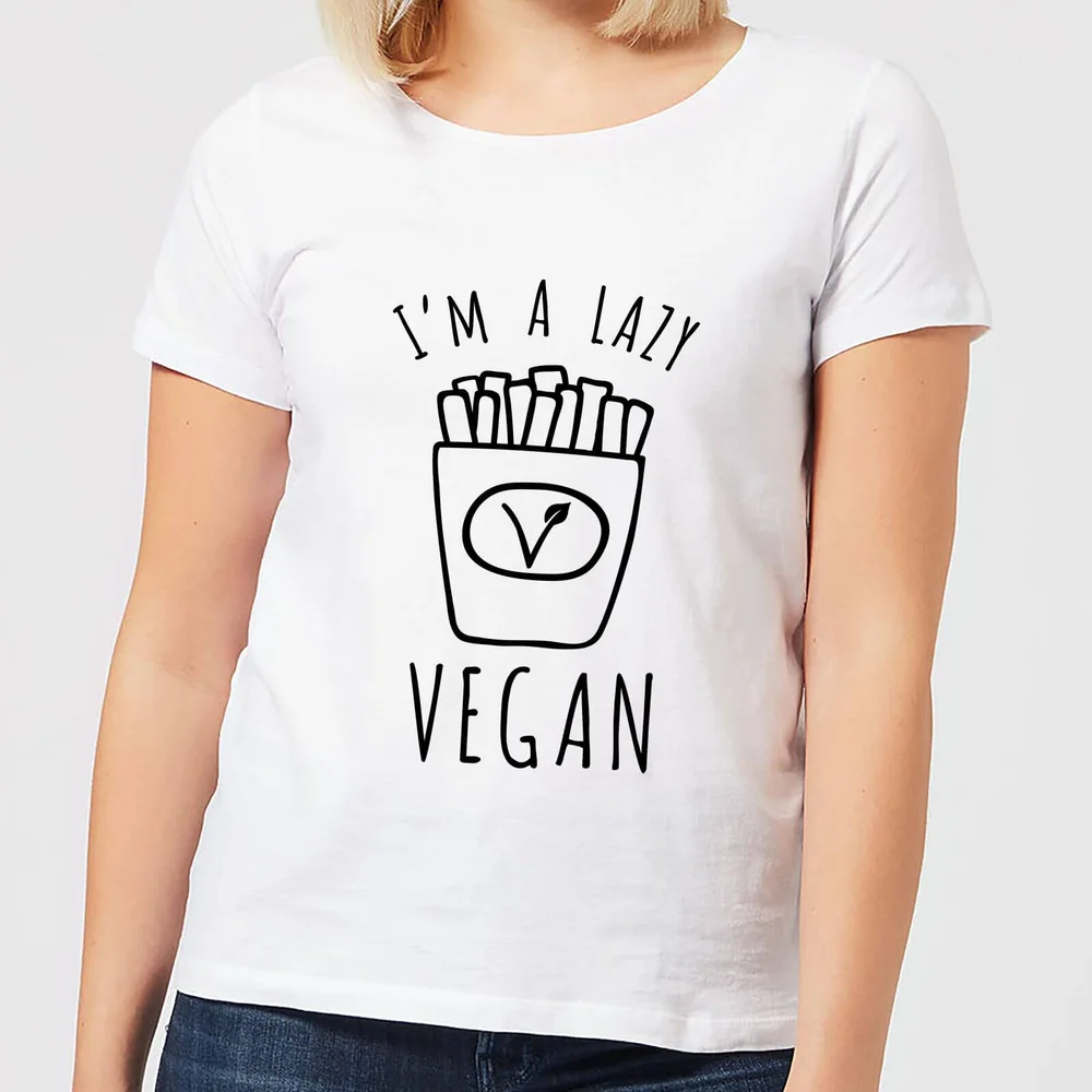 Lazy Vegan Women's T-Shirt - White - S - Weiß Bild 1
