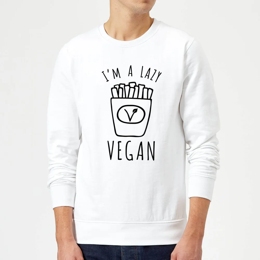 Lazy Vegan Sweatshirt - White - S - Weiß Bild 1