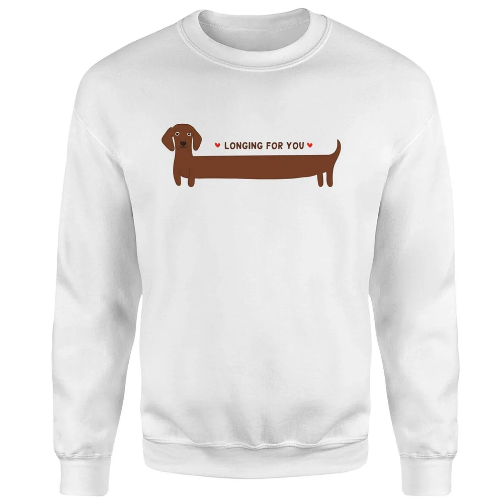 I Long For You Sweatshirt - White - S - Weiß Bild 1