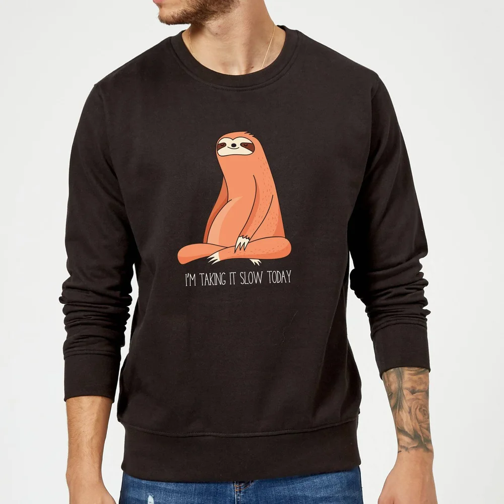 Taking It Slow Today Sweatshirt - Black - S Bild 1