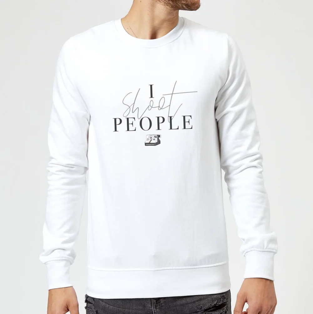 I Shoot People Sweatshirt - White - S - Weiß Bild 1