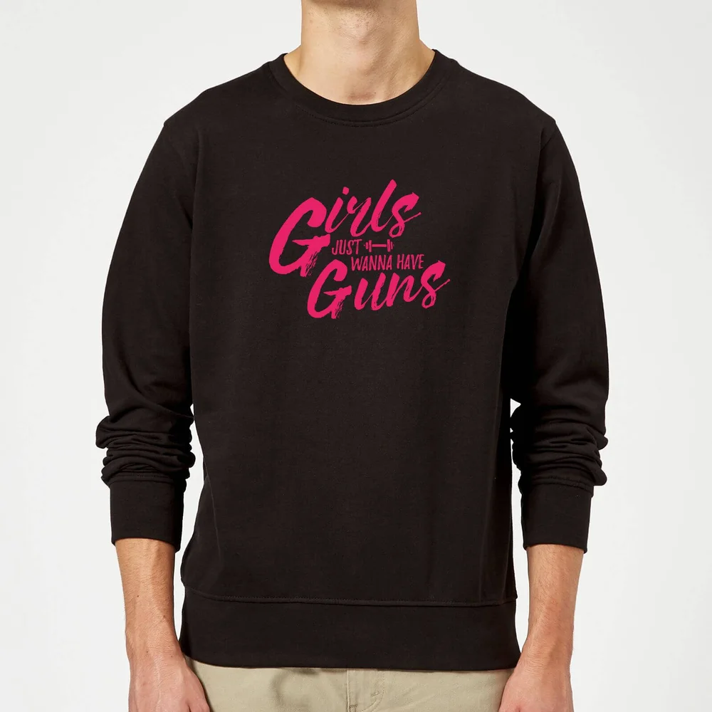 Girls Just Wanna Have Guns Sweatshirt - Black - S - Schwarz Bild 1