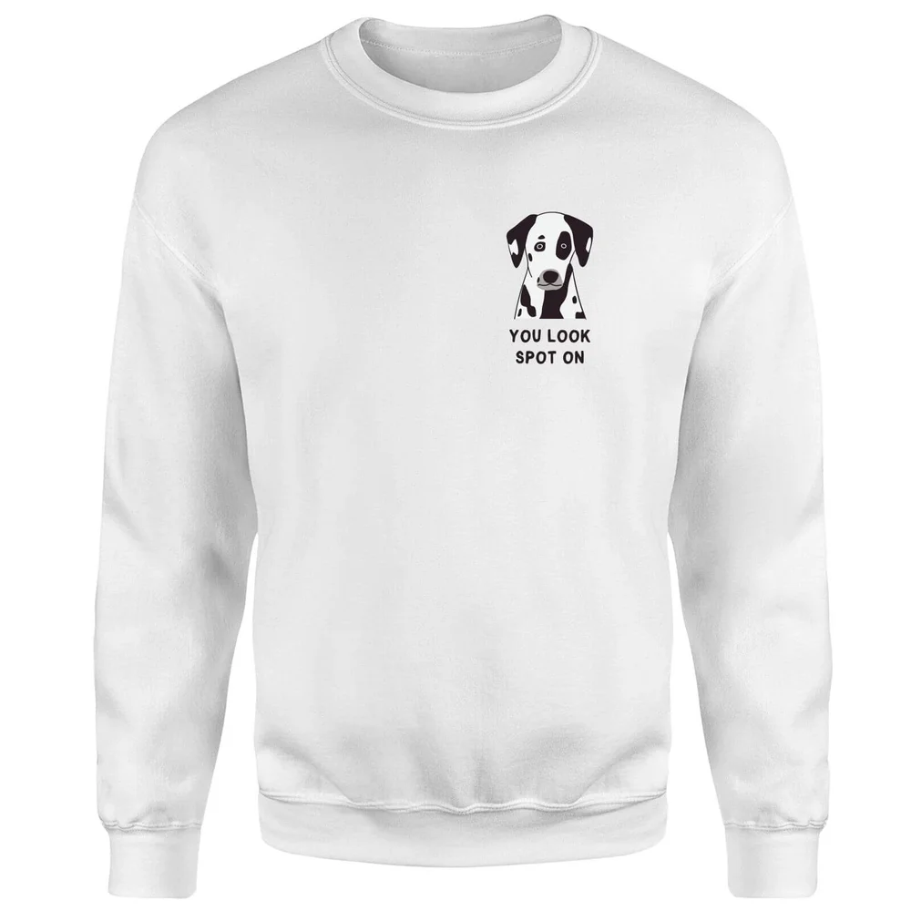 You Look Spot On Sweatshirt - White - S - Weiß Bild 1