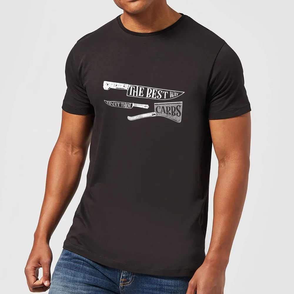 The Best Way To Cut Them Carbs T-Shirt - Black - 5XL Bild 1