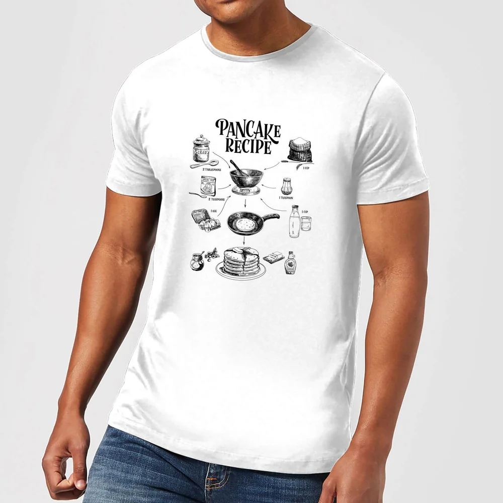 Pancake Recipe T-Shirt - White - S - Weiß Bild 1