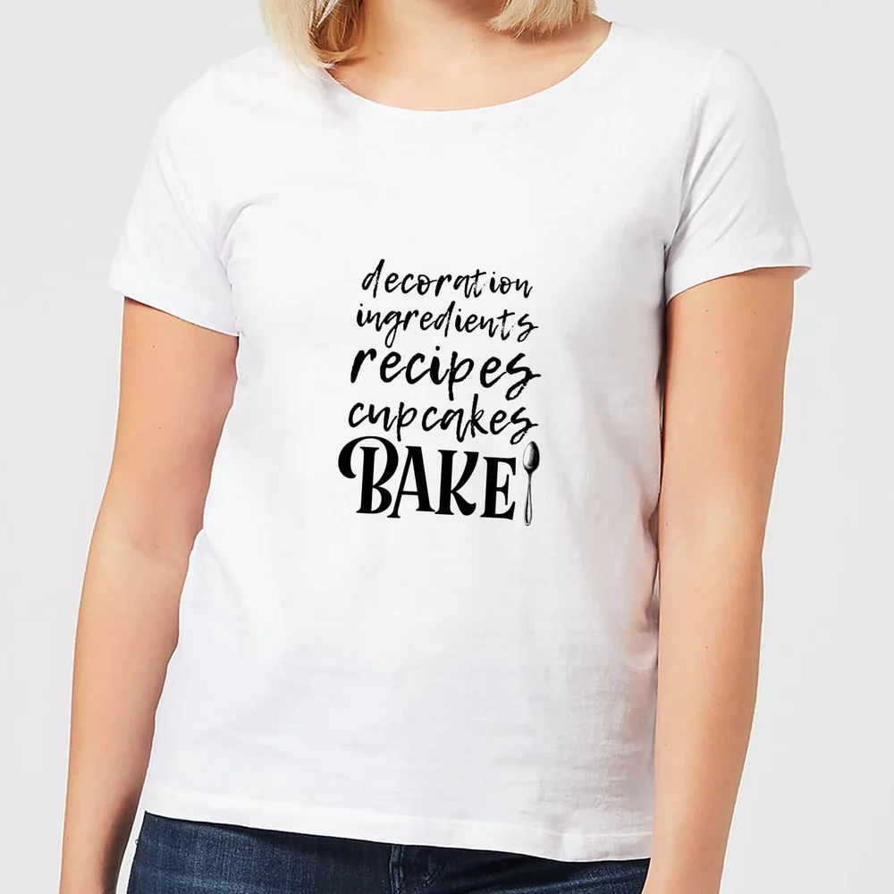 Baking Words Women's T-Shirt - White - S - Weiß Bild 1