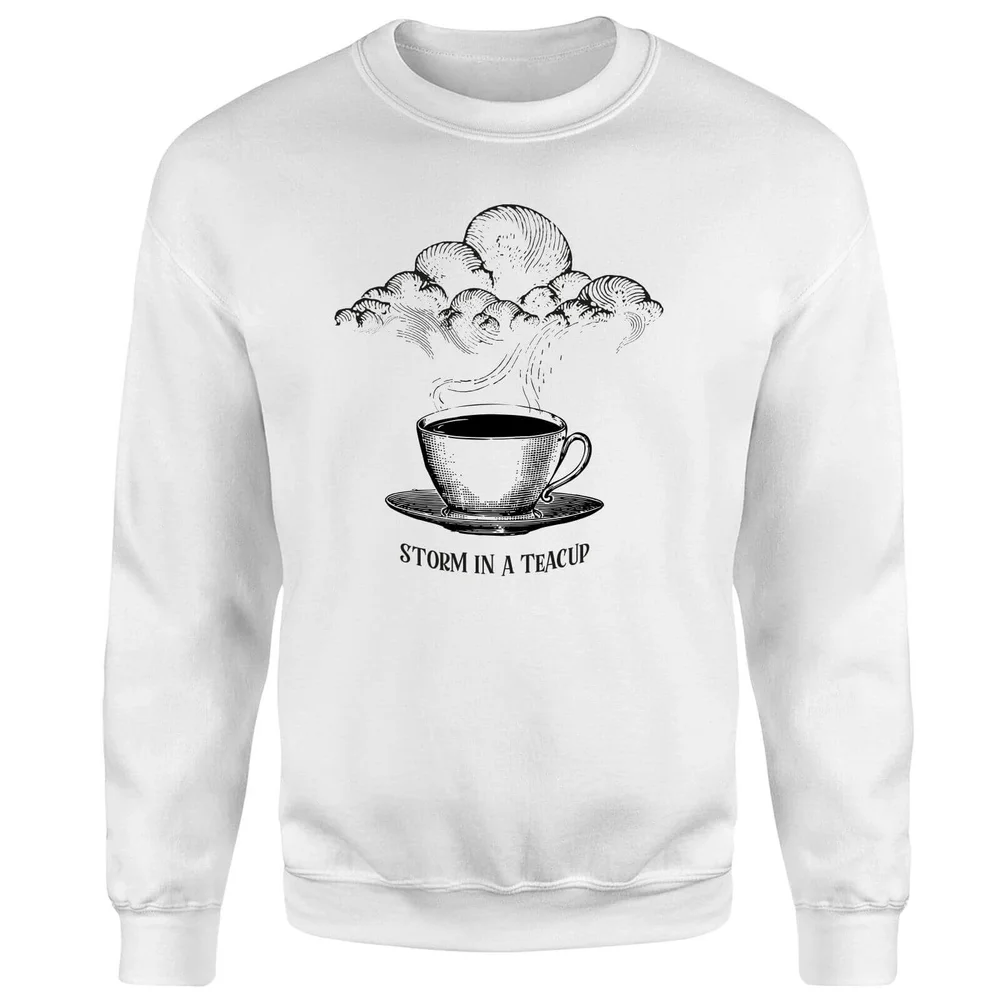 Storm In A Teacup Sweatshirt - White - S - Weiß Bild 1